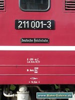 Baureihe 109 - ex DR E 11 / Baureihe 211