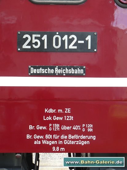 Baureihe 171 / DR-Baureihe 251 - Bahn-Galerie.de Baureihe 171 / DR-Baureihe 251 - Bahn-Galerie.de